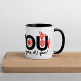 I Love You, Number One Fan - Mug with Color Inside