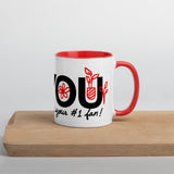 I Love You, Number One Fan - Mug with Color Inside